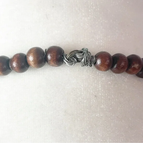 Vintage Sun Like Amazigh Amber & Bone Chunky Necklace - Picture 10 of 14